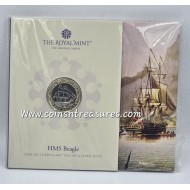 HMS Beagle 2026 UK £2 Brilliant Uncirculated Coin in Blister