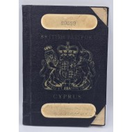 CYPRUS 1957 ISSUE BRITISH ADMINISTRATION PASSPORT CANCELLED