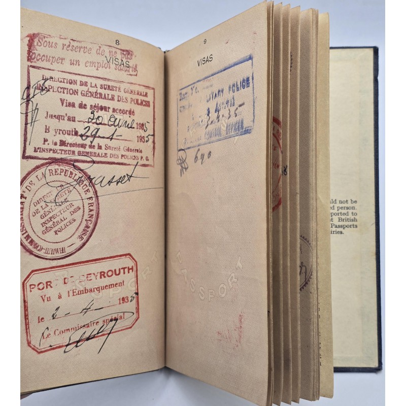 CYPRUS 1934 ISSUE BRITISH ADMINISTRATION PASSPORT CANCELLED ANTIQUES & OTHER COLLECTIBLES