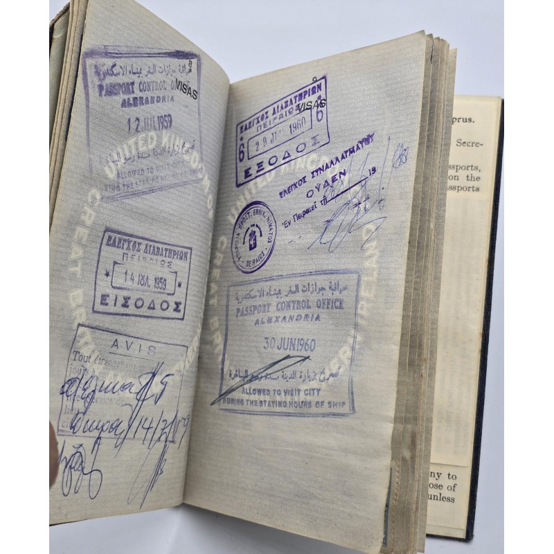 CYPRUS 1958 ISSUE BRITISH ADMINISTRATION PASSPORT CANCELLED ANTIQUES & OTHER COLLECTIBLES