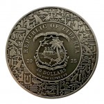 ANUBIS Egyptian Heritage 2 Oz Silver Coin Liberia 2025 GOLD AND SILVER BULLION