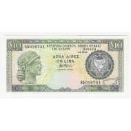CYPRUS 10 Pounds banknote 1994 UNC p55d