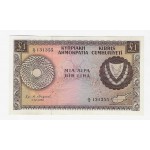 CYPRUS 1 POUND BANKNOTE 1961 CRISP UNC p39a WORLD BANKNOTES