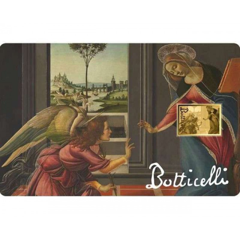 Botticelli Cestello Annunciation 1/1000 Oz Gold Coin 3000 Francs Chad 2024 GOLD AND SILVER BULLION