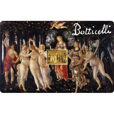 Botticelli Paintings Spring 1/1000 Oz Gold Coin 3000 Francs Chad 2024