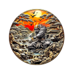 Ancient Warriors Samurai 5 oz Colorized Copper 999 Coin GOLD AND SILVER BULLION