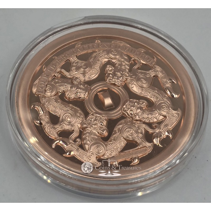 Samoa 2026 Chinese Ancient Bronze Mirror coin GOLD AND SILVER BULLION