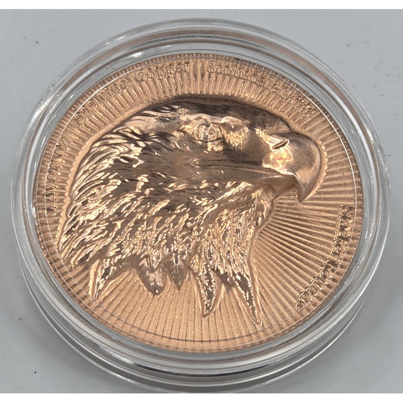SCOTTSDALE EAGLE STACKER 1 Oz Copper Round GOLD AND SILVER BULLION