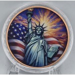 SUNSET LIBERTY Colorized 1 Oz Copper Round GOLD AND SILVER BULLION