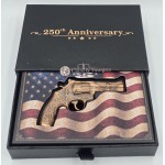 REVOLVER 3D Pistol Gun 250th Anniversary 2.5 Oz Copper 999 Medal GOLD AND SILVER BULLION