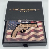 REVOLVER 3D Pistol Gun 250th Anniversary 2.5 Oz Copper 999 Medal