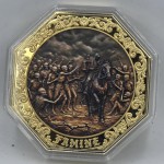 Four Horsemen of the Apocalypse Famine 24k Gold Gilded 5 oz Copper GOLD AND SILVER BULLION