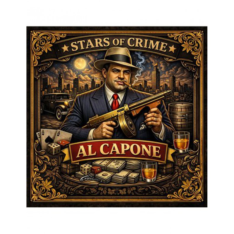 AL CAPONE Stars of Crime 5 Oz 999 Copper Bar 2026 GOLD AND SILVER BULLION