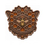 HONEY QUEEN BEE Shaped 1 Oz 999 Copper Medal 2026 GOLD AND SILVER BULLION
