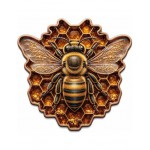 HONEY QUEEN BEE Shaped 1 Oz 999 Copper Medal 2026 GOLD AND SILVER BULLION