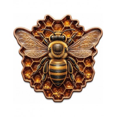 HONEY QUEEN BEE Shaped 1 Oz 999 Copper Medal 2026