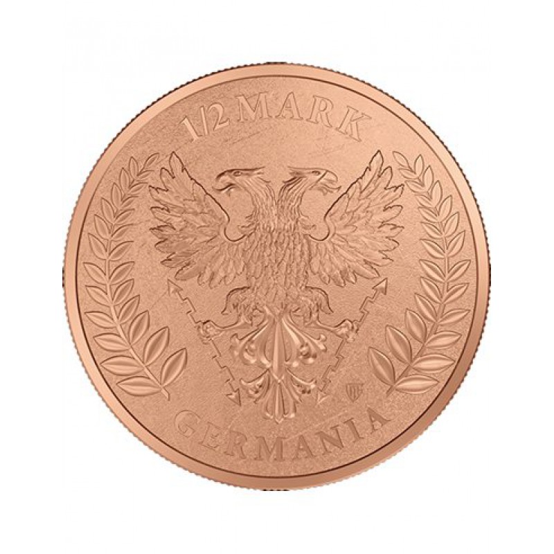 LADY GERMANIA 1/2 Oz Copper Round Germania 2026 GOLD AND SILVER BULLION