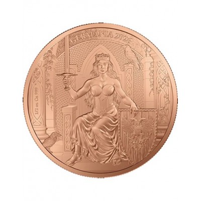 LADY GERMANIA 1/2 Oz Copper Round Germania 2026