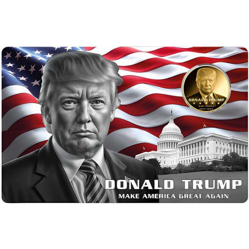DONALD TRUMP 1/1000 Oz Gold Coin 3000 Francs Chad 2024 GOLD AND SILVER BULLION