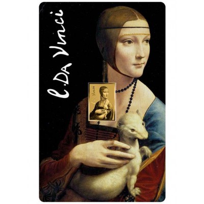 Da Vinci Lady with an Ermine 1/1000 Oz Gold Coin 3000 Francs Chad 2024