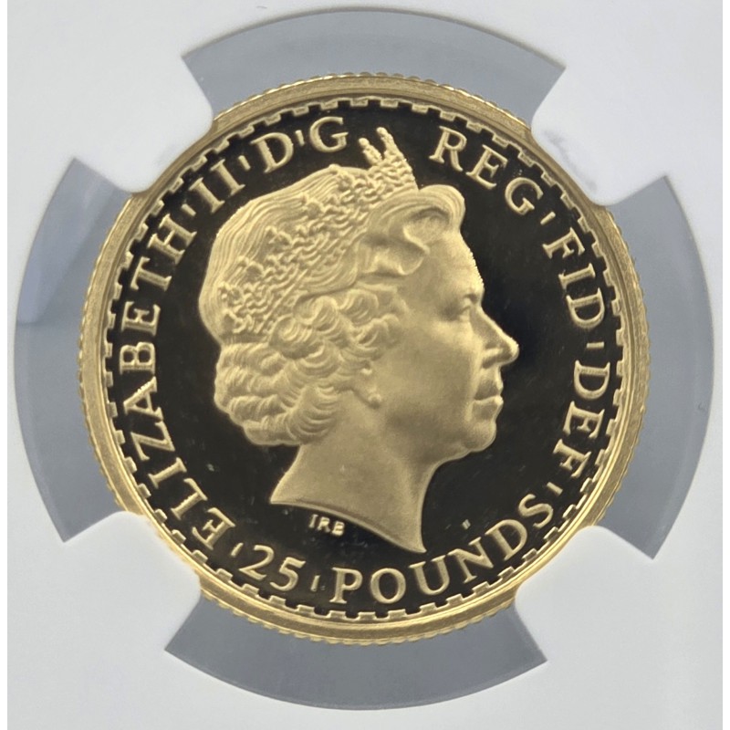 UK Great Britain 2003 Gold Proof 25 P Britannia NGC PF70 UC POP 1 WORLD COINS