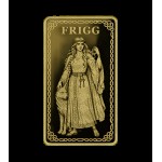 Gods of Germania Frigg 1/100 oz Pure Gold bar 999.9 sealed in Blister pack GOLD AND SILVER BULLION