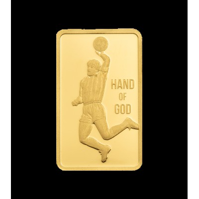 Gold bar Au 999.9 PAMP Maradona 1g Pure Gold bar in Blister pack