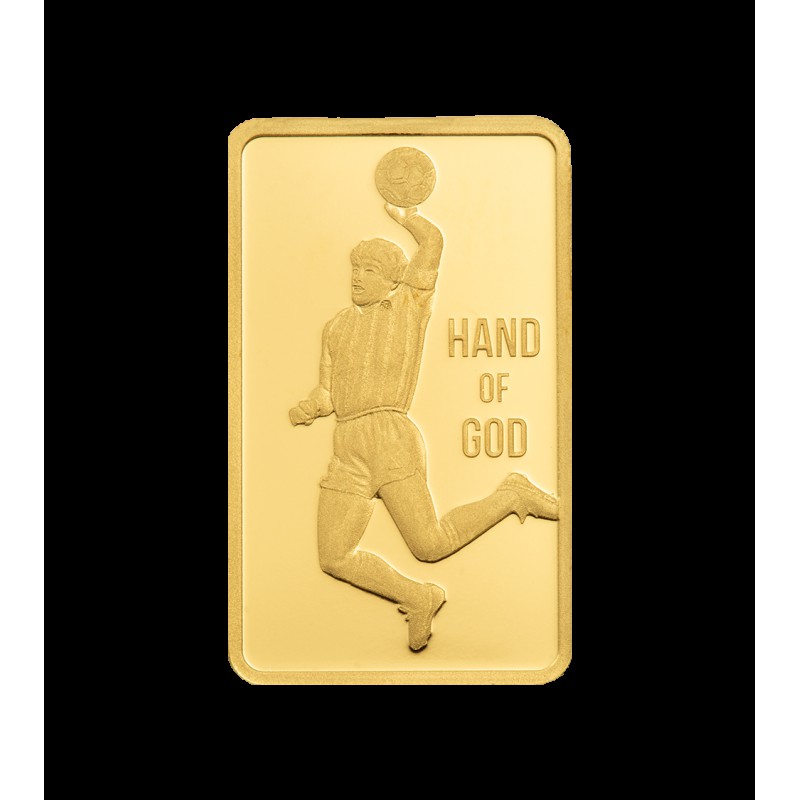 Gold bar Au 999.9 PAMP Maradona 1g Pure Gold bar in Blister pack GOLD AND SILVER BULLION