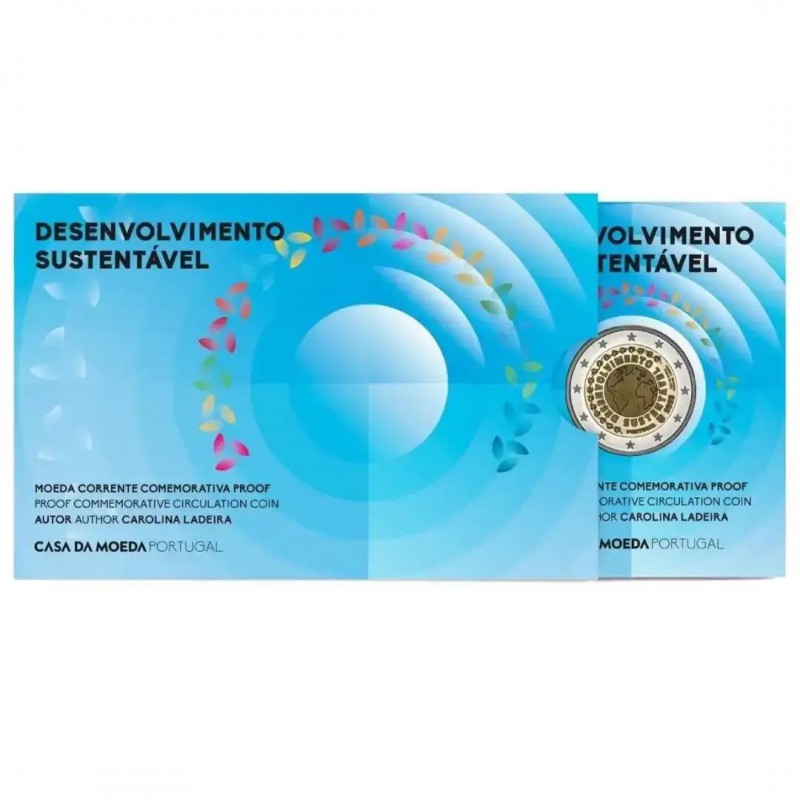 Portugal 2 Euro coin Sustainable Development 2025 Proof WORLD COINS