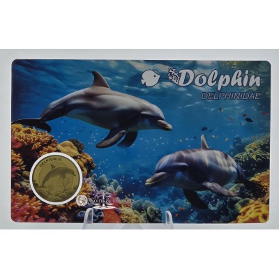 Dolphin Fish 1/1000 Oz Gold coin coin medal 999