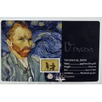 Vincent Van Gogh Collage 1/1000 Oz 999 Gold in Coin card GOLD AND SILVER BULLION
