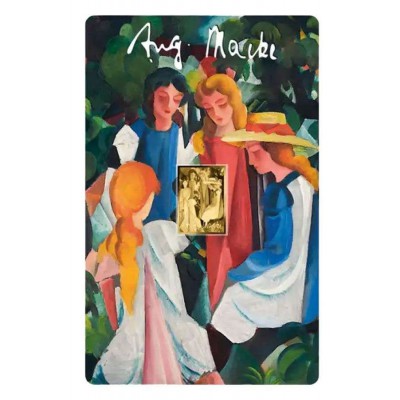 August Macke Four Girls 1/1000 Oz Gold Coin Chad