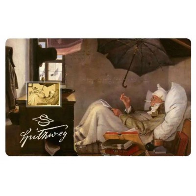Carl Spitzweg The Poor Poet 1/1000 Oz Gold Coin Chad