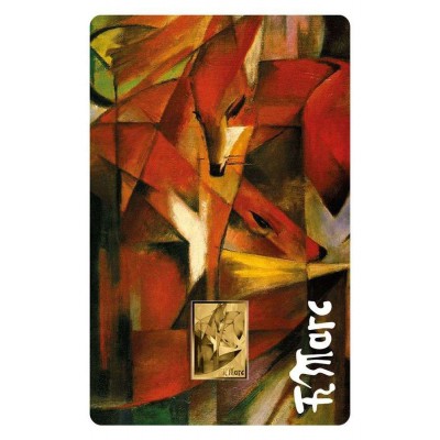 Franz Marc Foxes 1/1000 Oz Gold Coin 3000 Francs Chad 2024
