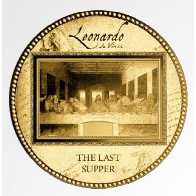 Da Vinci Last Supper 1/200 Oz Gold .999 coin GOLD AND SILVER BULLION