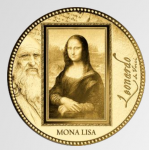 Da Vinci Mona Lisa 1/200 Oz Gold .999 coin GOLD AND SILVER BULLION