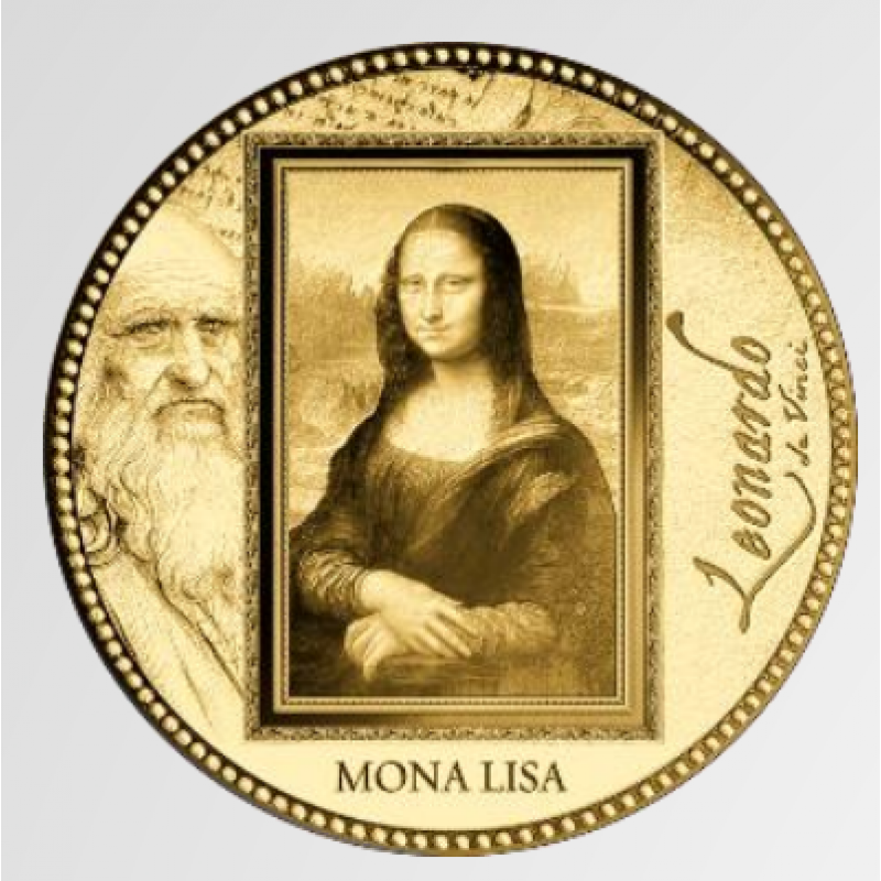 Da Vinci Mona Lisa 1/200 Oz Gold .999 coin GOLD AND SILVER BULLION