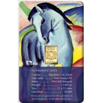 Franz Marc Blue Horse 1/1000 Oz Gold Coin 3000 Francs Chad 2024 GOLD AND SILVER BULLION