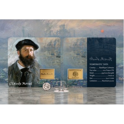 Claude Monet Collage 1/1000 Oz .999 Gold in Coin card