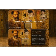 Gustav Klimt Collage 1/1000 Oz .999 Gold in Coin card