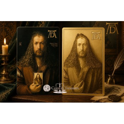 Self-Portrait Albrecht Durer 1/1000 Oz Gold Coin 3000 Francs