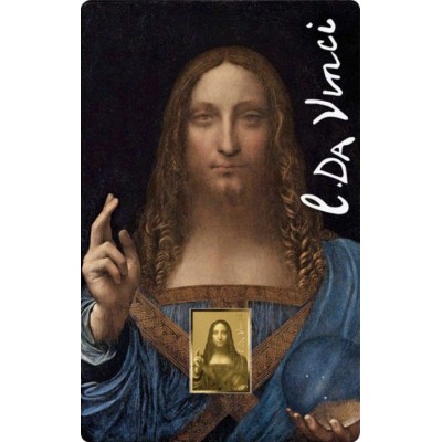 Salvator Mundi Da Vinci 1/1000 Oz Gold .999 Coin Chad
