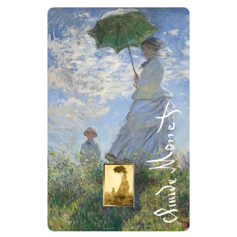 Monet Woman with Parasol 1/1000 Oz Gold Coin 3000 Francs Chad 2024 GOLD AND SILVER BULLION