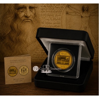 Da Vinci Last Supper 1/200 Oz Gold .999 coin