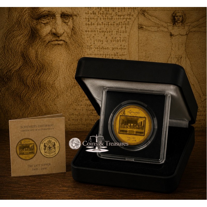 Da Vinci Last Supper 1/200 Oz Gold .999 coin GOLD AND SILVER BULLION