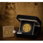 Da Vinci Vitruvian man 1/200 Oz Gold .999 coin GOLD AND SILVER BULLION