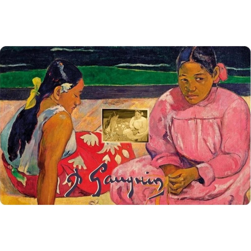 Paul Gauguin Tahitian Women on the Beach 1/1000 Oz Gold Coin Chad GOLD AND SILVER BULLION
