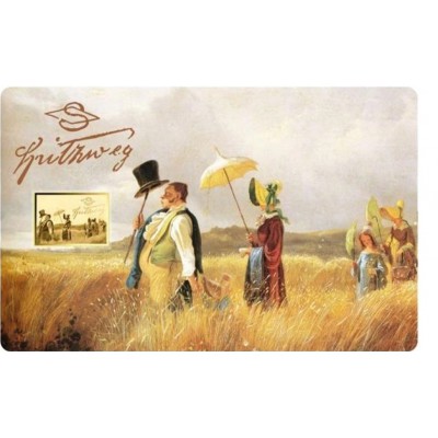 Carl Spitzweg Sunday Rest 1/1000 Oz Gold Coin Chad