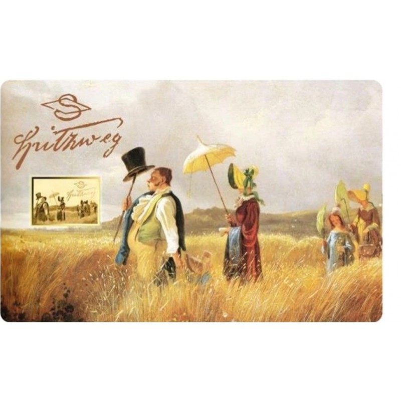 Carl Spitzweg Sunday Rest 1/1000 Oz Gold Coin Chad GOLD AND SILVER BULLION