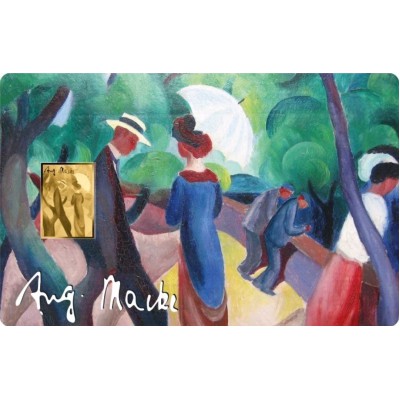 August Macke Promenade 1/1000 Oz Gold Coin Chad